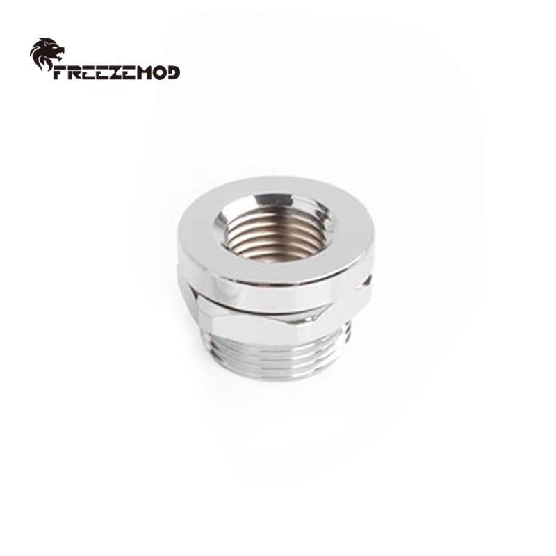 

FREEZEMOD G1/4 Pass-Through Fitting Fillport Cover Openings Hose Water Cooling Joint Hex Nut 19-21mm hole 3 Colors HCBJT-V2 срібний