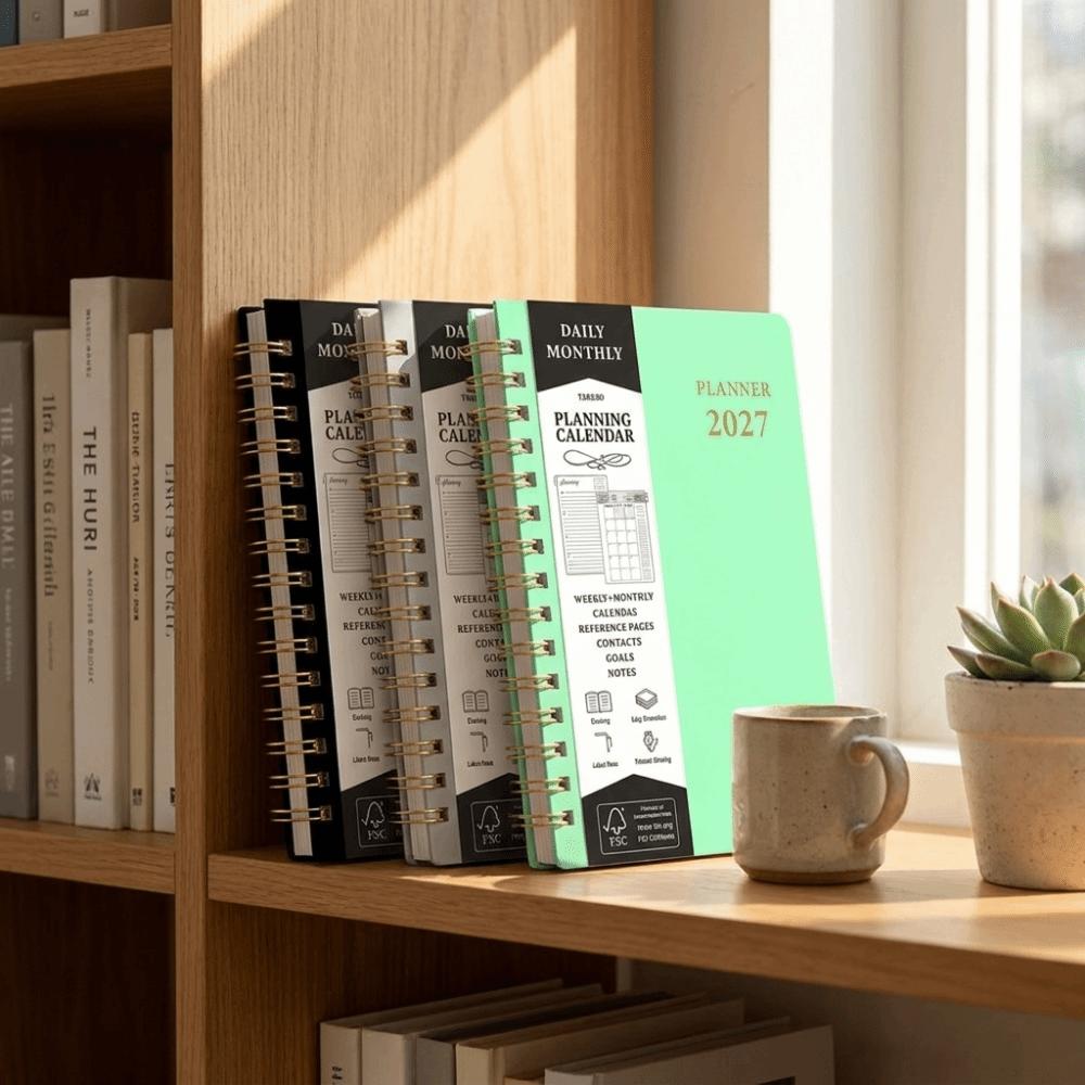 A5 2027 Yearly Planner Notebook Efficiency To-do List Notebook Stationery
