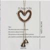 Weaving Christmas Bell Hanging Decoration Brown Wind Chime Pendant Hanging Decorative Bell  Gift