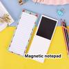 4 Pack Magnetic Memo Pads Reusable Refrigerator Notepad for Shopping Grocery Lists Family Schedule Planning Paper Pads