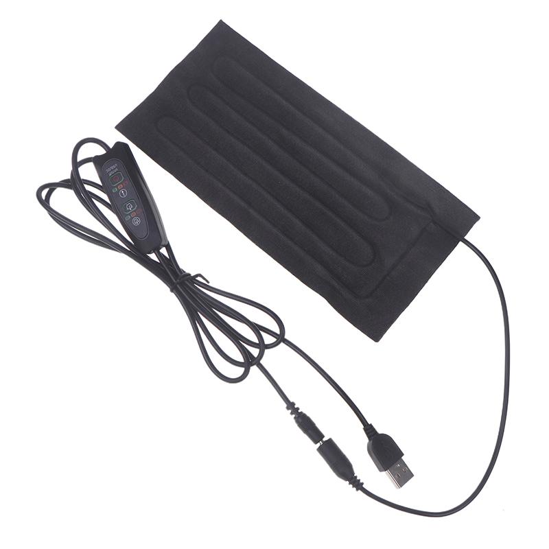 Almofadas aquecidas de fibra de carbono quentes com carregamento USB, tapete aquecedor de cintura e barriga, placa quente portátil para aquecimento do corpo, pés, inverno