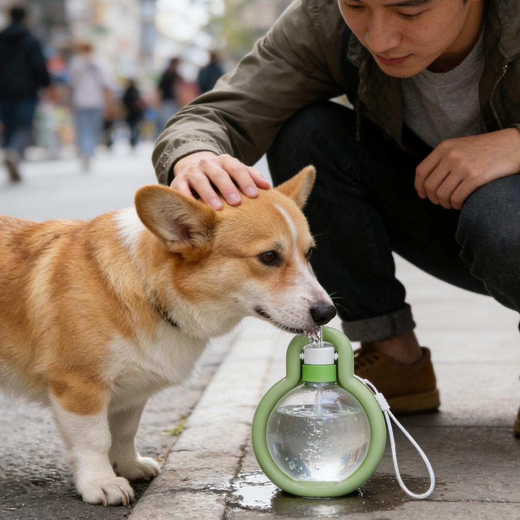 Portable Dog Water Dispenser – Leak-Proof Travel Water Bottle For Outdoor Walking, Hiking & Camping, Foldable Design For Puppies & All Dog Breeds