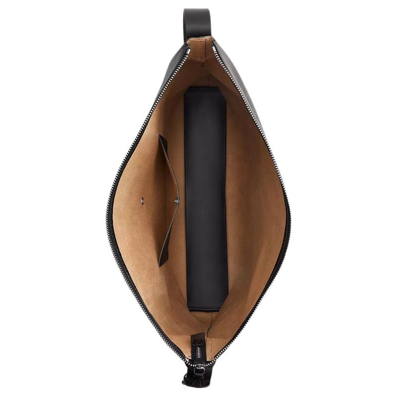 COACH shoulder bag Mott Messenger 47 Zipper closure adjustable strap Rubbed glove tanned leather and vegetable tanned leather Large size Unisex couple