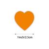 Heart-Shaped Love Stickers - 500 Self-Adhesive Labels per Roll