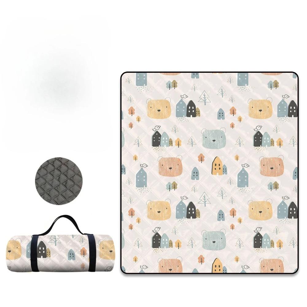 BEPAN Waterproof Picnic Mat Thick Portable Outdoor Camping Blanket Non Slip Moisture Proof Tent Ground Cover for Hiking Travel Picnics 100X150CM