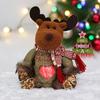 Christmas Gift Bags Zipper Design Reusable Fabric Gift Bags for Gifts Candy Fruits 3D Santa Snowman Deer Shaped Storage Bag for Party And Festival