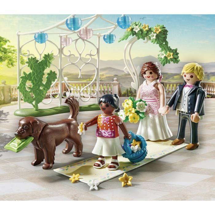 Playmobil 71365 cérémonie de mariage, city life, le mariage, 163 pièces, dès 4 ans