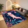 Axolotl Ozean Wohnzimmer Rutschfester Bereichsteppich Weicher Teppich für Schlafzimmer Spielzimmer Sofa Büro Heimdekoration Fußmatte Weihnachtsgeschenk C92929