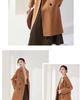 Trench da Donna di Media Lunghezza Doppiopetto in Lana e Cashmere - Collezione Autunno/Inverno