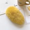 Autumn and Winter Plush Hairpin Wild Candy Net Red Bb Side Clip Korean Real Rex Rabbit Fur Hair Accessories Hairpin