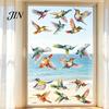 Flying Pet Protection Decal 3Pcs Static Bird Window Clings, Decals, Removable PVC Anti-Collision Bird-friendly Sticker Stickers for Glass Doors