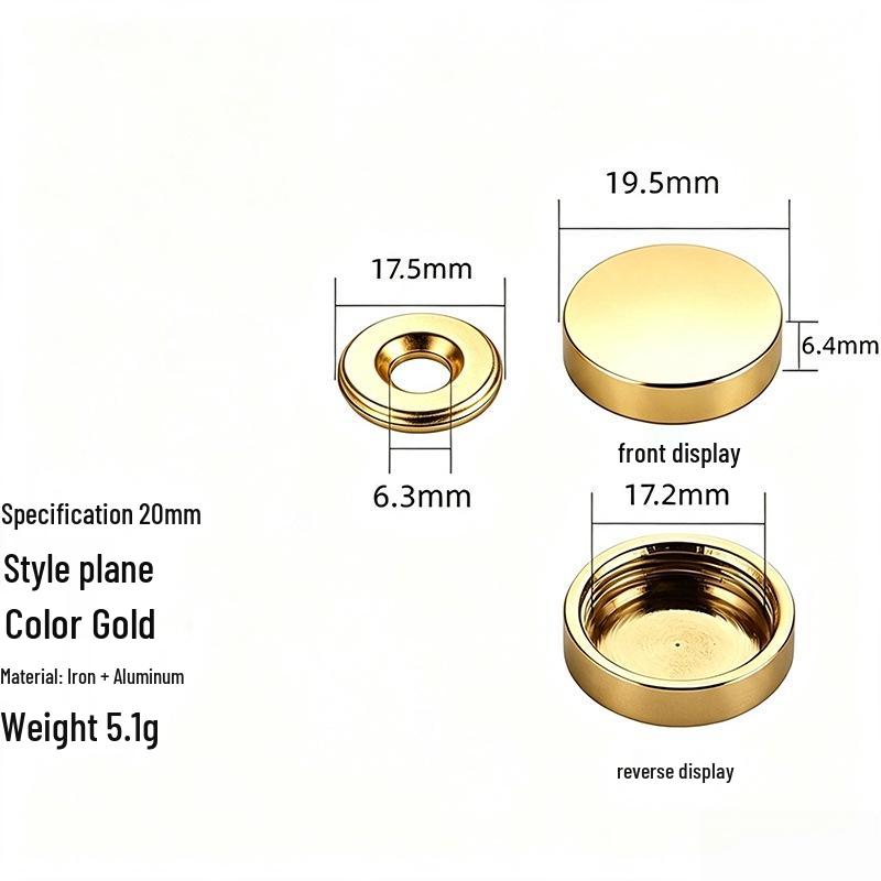 Acrylic Decorative Mirror Screw Cap for Glass and Tile Fixing