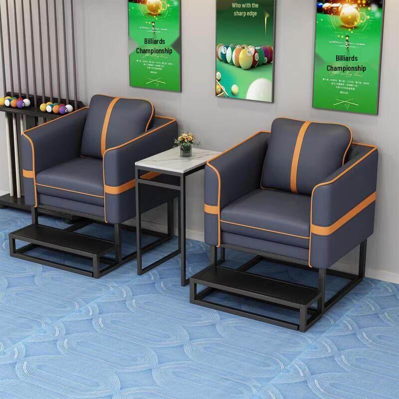 Premium Grey Single Sofa for Billiard Clubs