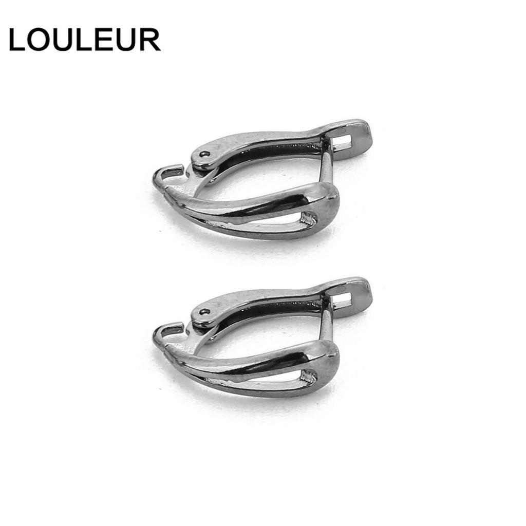 10pcs 11*18mm U Shape Copper Earrings Hooks Plated French Earring Hook Ear Wire Lever Back Open Loop DIY Jewelry Making Findings