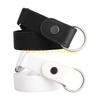 49MD 2Pcs Adjustable Stretch Waistband No Clasp Invisible Belt for Jeans Men Women