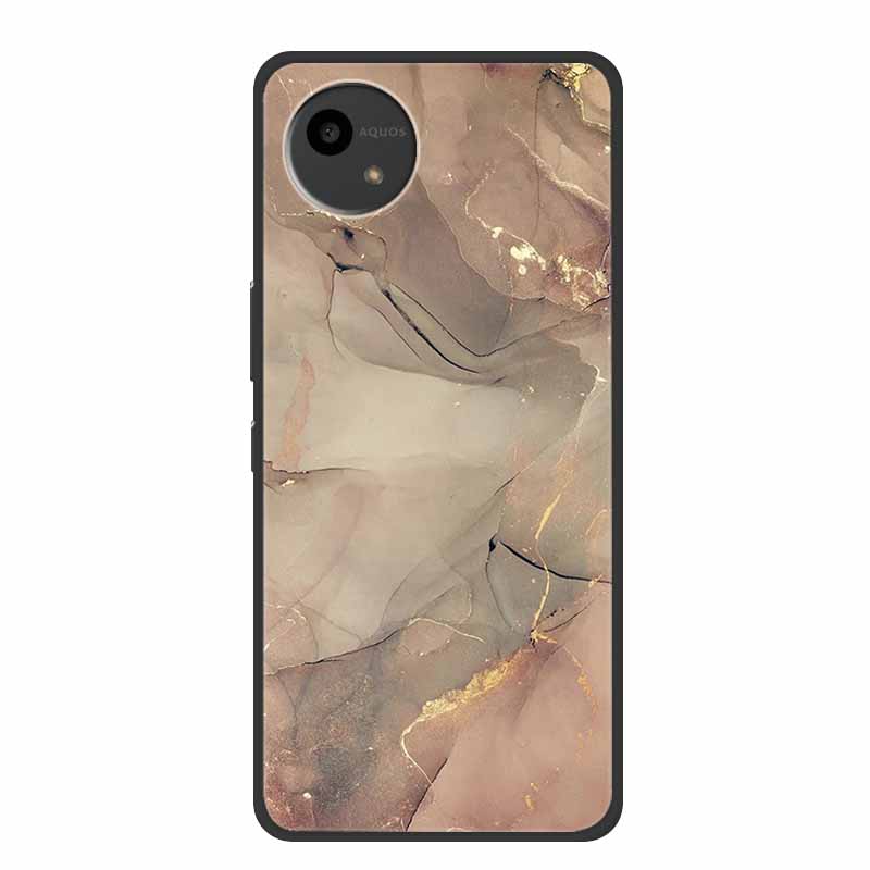 Case For SHARP AQUOS WISH4 Marble TPU Soft Silicone Back Cover SharpSmartphones SH-52E Phone Cases Protector Mica Painted Capa
