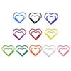 10 Pcs Small Bookmarks Colorful Paper Clips Heart Bookmarks Holders Lovely Planner Clips for Home