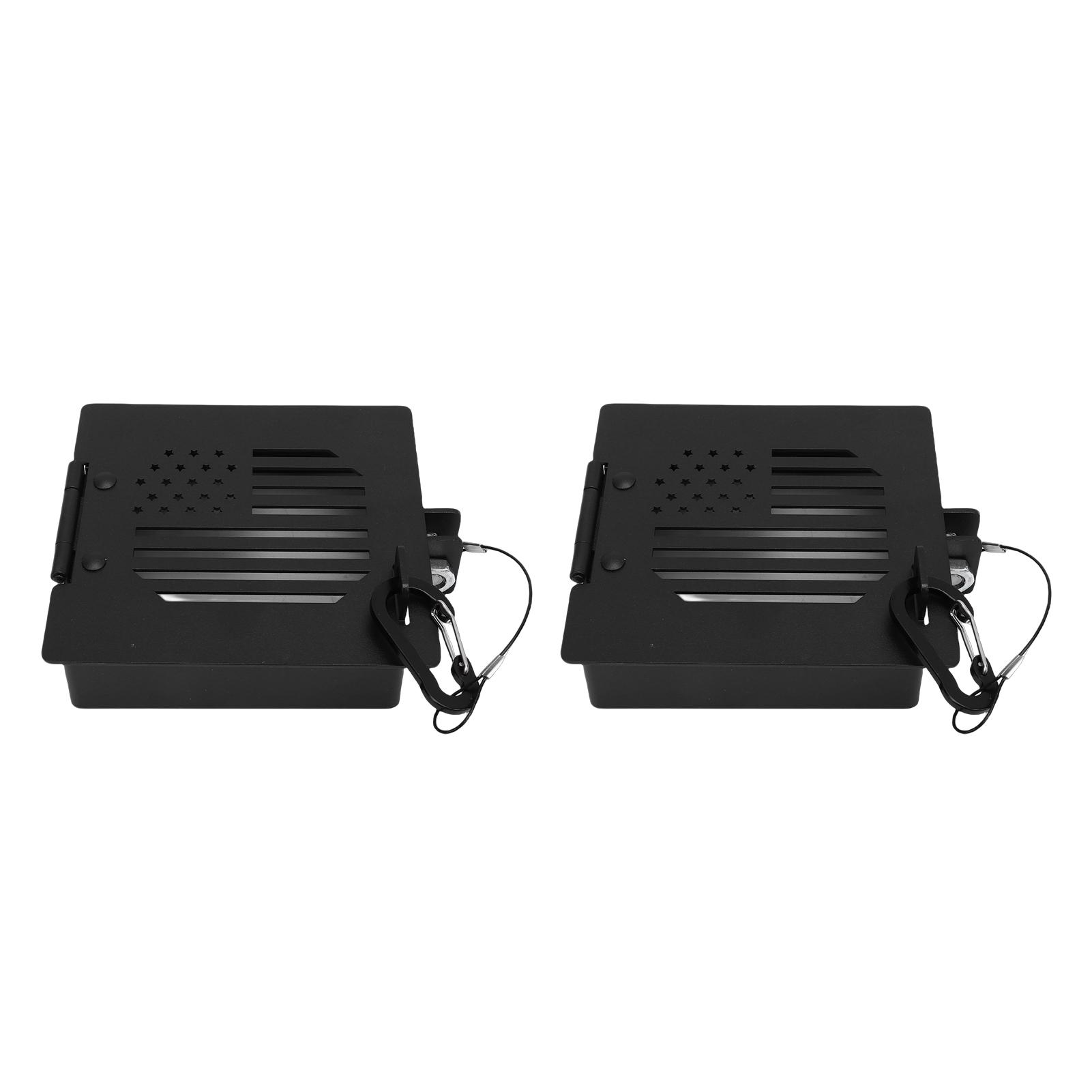 

2PCS RV Bumper End Cap Secure Sewer Hose Storage Aluminum Alloy Standard 4 Inch Square Bumper Covers