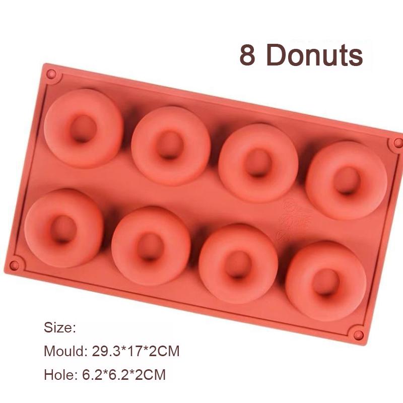 Silicone Donut Maker 3D DIY Baking Pastry Cookie Chocolate Round Molds Muffin Cake Mould Dessert Handmade Kitchen Cooking Tools 1