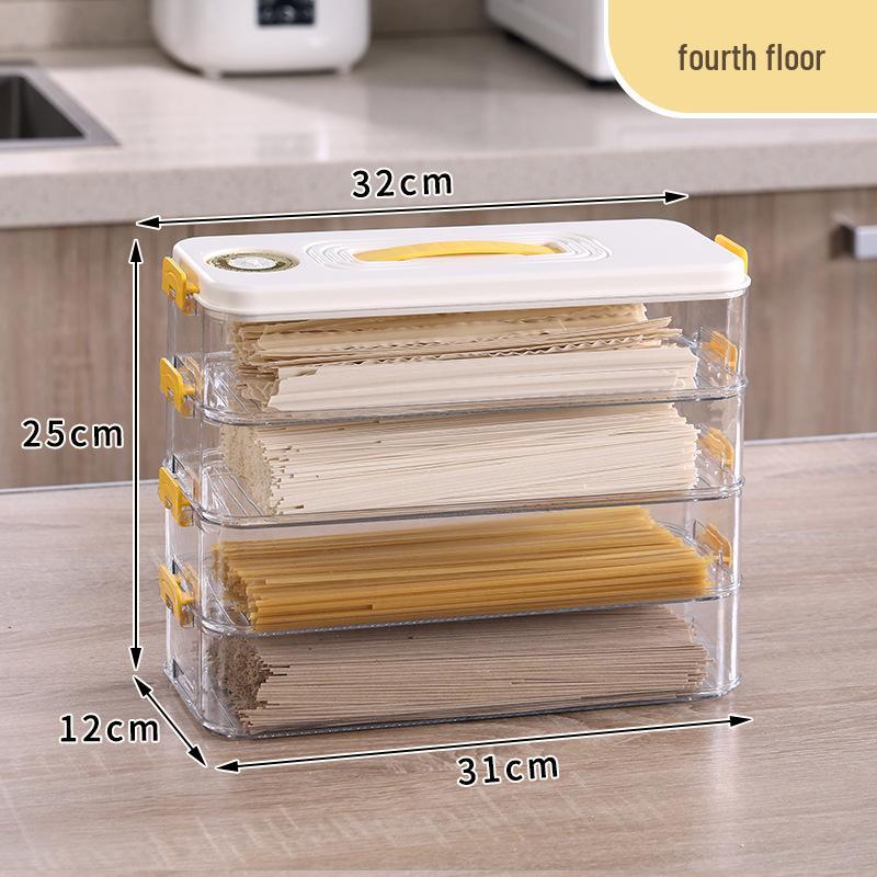 

Квадратный герметичный пластиковый контейнер для хранения лапши с крышкой для кухни и холодильника