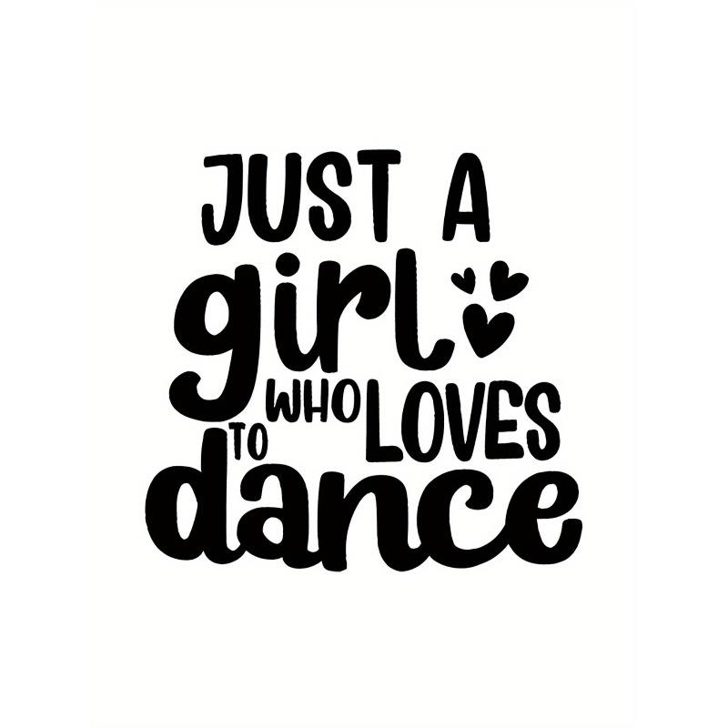 Just Dancing Alone" Graphic Print Women's Fashion Trendy Short Sleeve, Simple Casual Sport T-Shirt, Comfortable Summer Top for Vacation