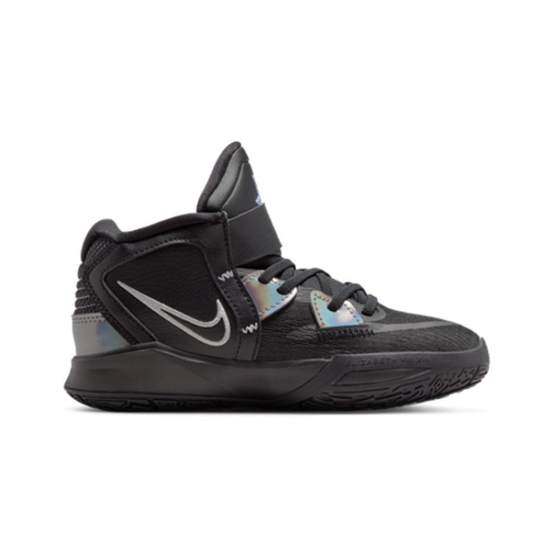 Nike Kyrie 8 Infinity Abrasion Resistant Mid Top Children's Basketball Shoes Black Children Aged 3 7 Years Old Sneakers DD0332-005