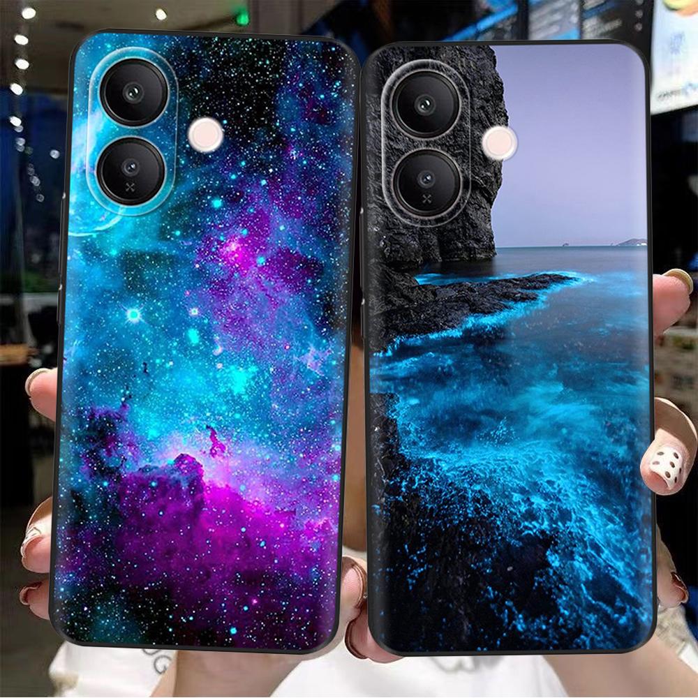 For Vivo V60 Lite 5G Phone Case Soft Matte Silicone Cover Capa For Vivo V60 Lite V60lite Funda Cartoon Back Cover Cute Pattern