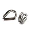 304/316 Stainless Steel Wire Rope Cable Thimbles Accessories , J006