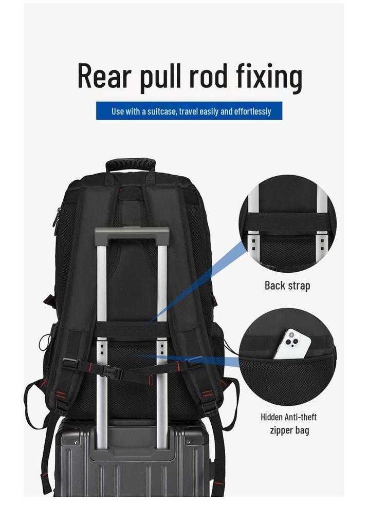 Sac à dos de voyage multifonctionnel pour homme, grande capacité pour les activités de plein air et de sport