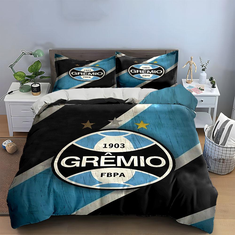 Grêmio Fußballverein Bettwäsche-Set Bettwäsche Bettbezug-Set Bettbezug Kissenbezüge (1 * Bettbezug 2 * Kissenbezüge, ohne Bettdecke)