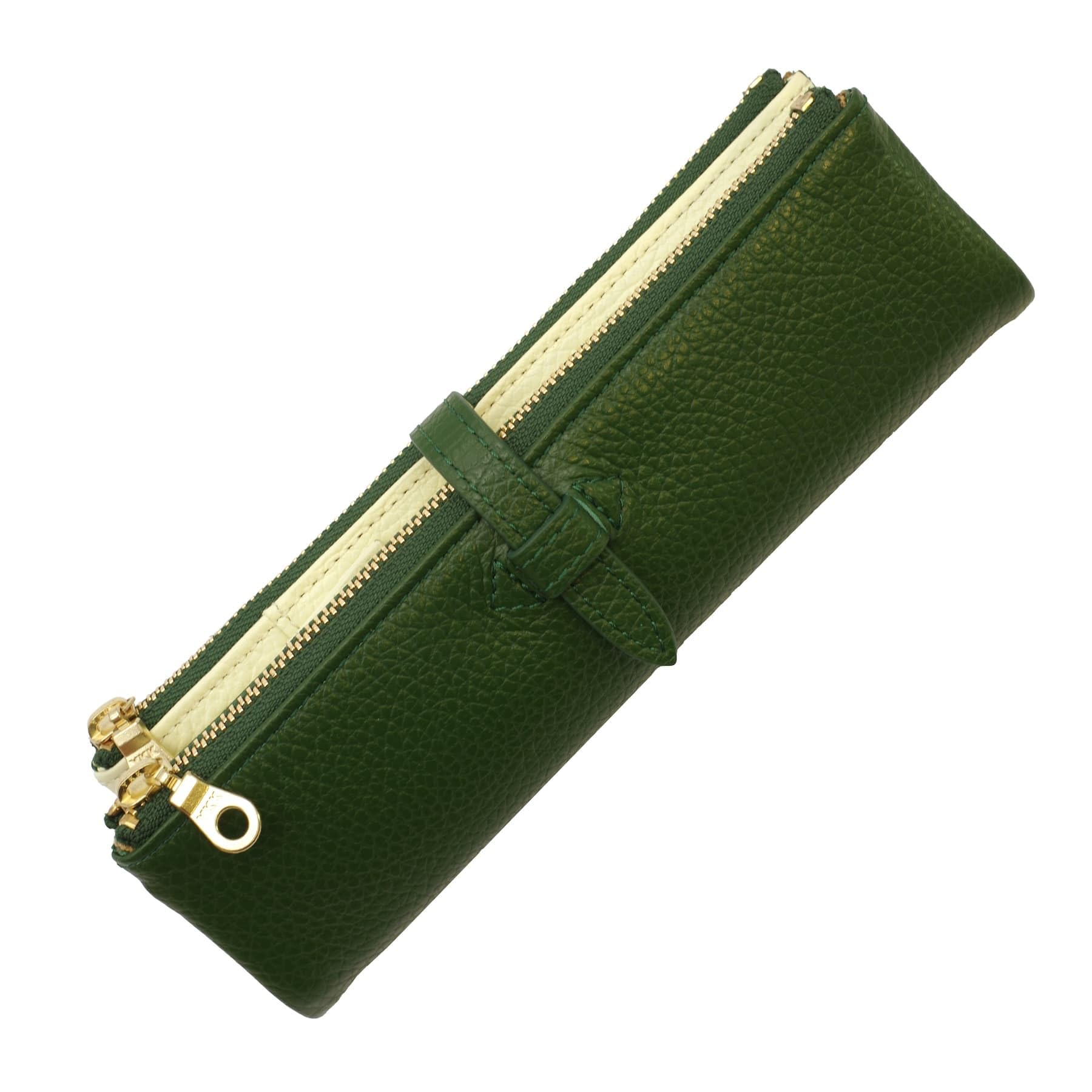 

KDM Limited Lupo 2 Pen Case Натуральная кожа Pencil Case Gift GN [зеленый] RPS2-81
