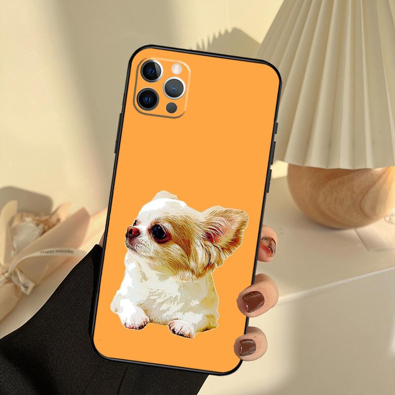 Funda de Teléfono de Perro Chihuahua Para iPhone 14 16 15 11 12 13 17 Pro Max 13 mini 15 16 Plus 16e 17 Air Cover Funda