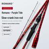ROMANO Slow Jigging Boat Rod: 1.5 Sections, Fast Retrieve, Lightweight, Ideal for Sea Fishing Mackerel & Knife Fish.