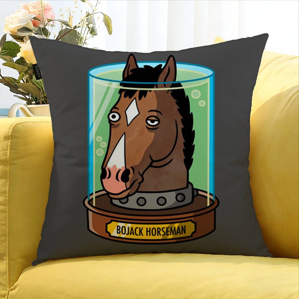 BBoJack HHorseman World Various Sizes Square Pillow Case For Car Home Bedchamber Decor