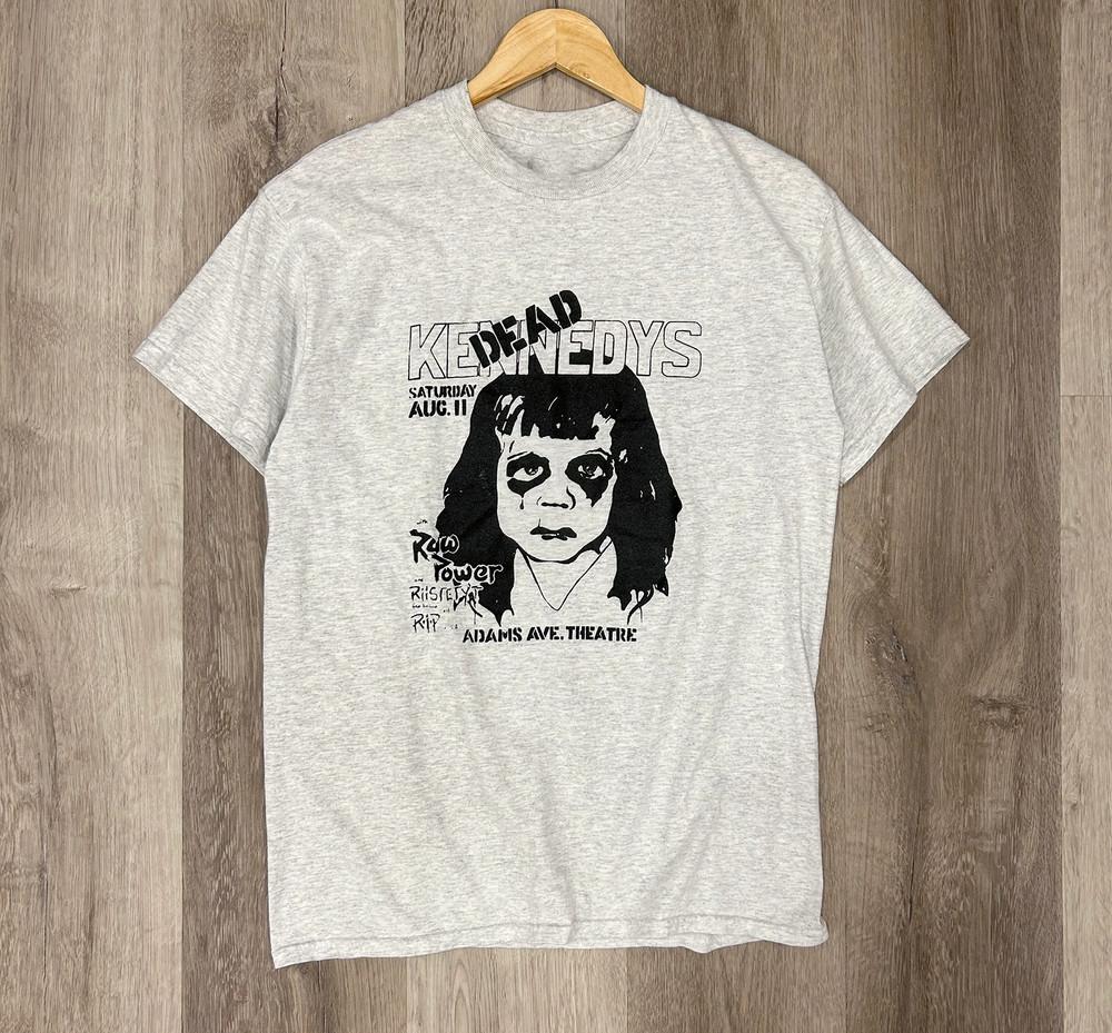 ВИНТАЖ 1984 Театр Адамс Авеню Dead Kennedys Футболка Спортивно-серая Унисекс S-5XL 1V0543 Унисекс Футболка M