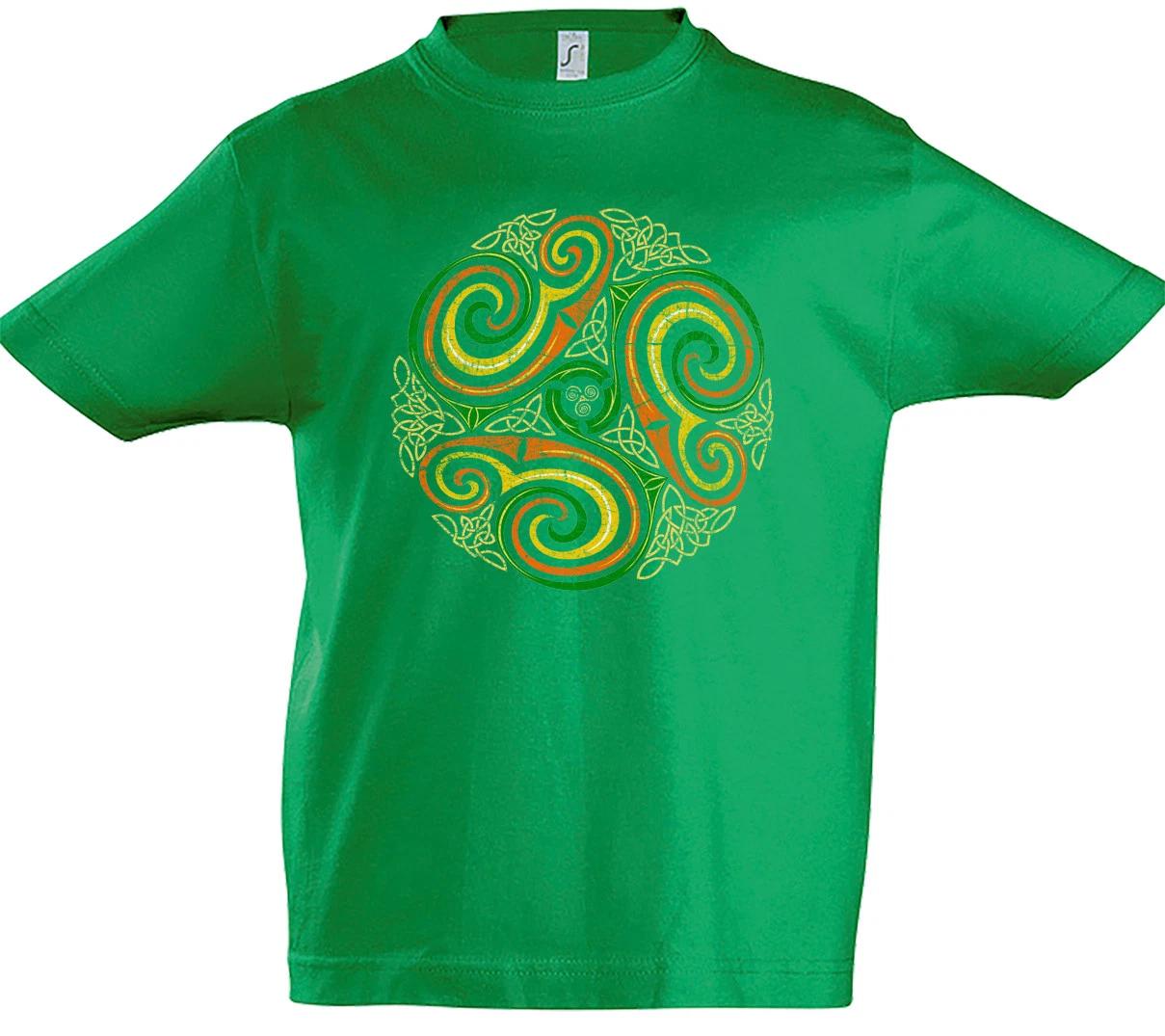 Celtic Circle Boys T-Shirt Celts Knot Culture Religion Symbol Insignia Tribal 160