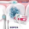 20 Pcs/ Box Exploded Bead Toothbrush Disposable Cleaning Toothbrush Portable Travel Toothbrush with Toothpaste Teeth Whitening