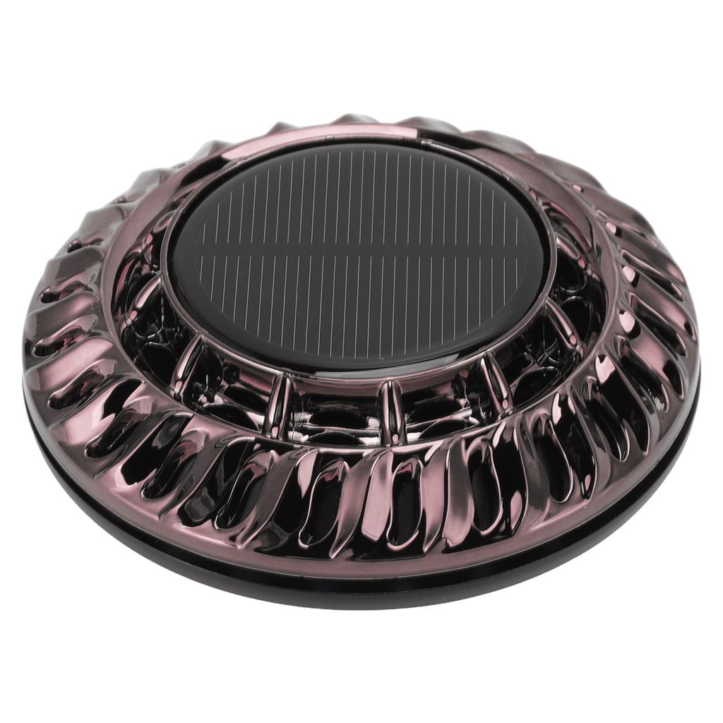 Solar Car Perfume Diffuser Automatic Rotating Decorative Car Aromatherapy Machine for Office Home Silver Black