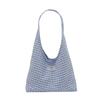 Korean StyleinsNew style casual and sweet plaid canvas shoulder shopping bag, fresh and versatile for daily use, underarm bag