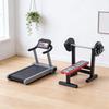 Miniature Fitness Equipment Mini Treadmill Running Machine Bench Press Barbell Toy Tiny Gym Equipment Model DIY 1/12 Dollhouse Decoration Accessories