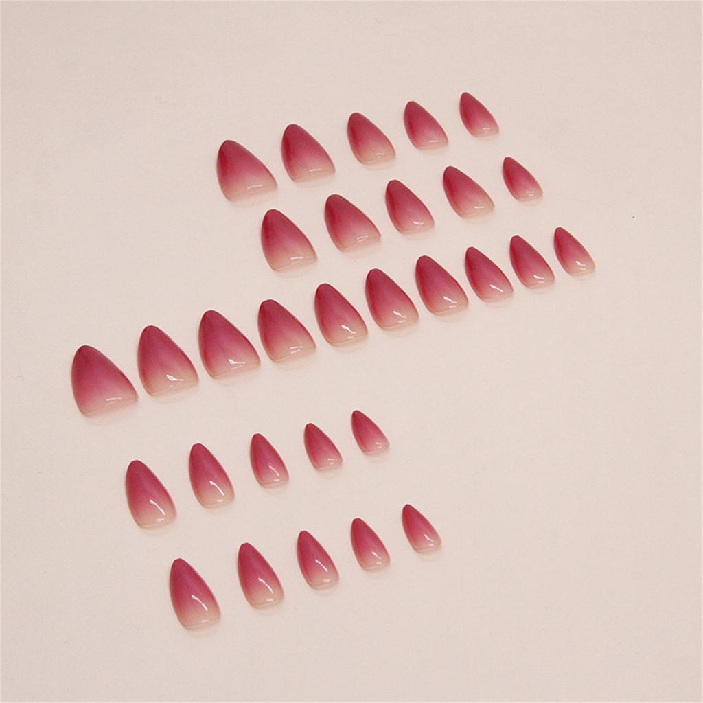 24pcs Ballerina French False Nail Full Cover DIY Decoration Nails Tip Easy and Quick Nail Art for Women