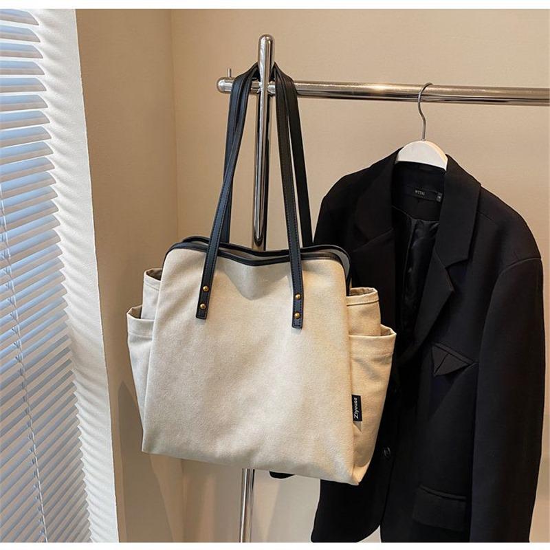 

Women s 2024 Winter Canvas Tote: Large Capacity Shoulder Bag for Students & Commuters Standard