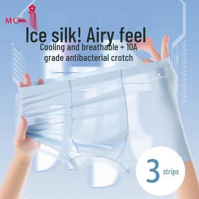 Montagut Heren Ice Silk Sneldrogende Boxer Briefs