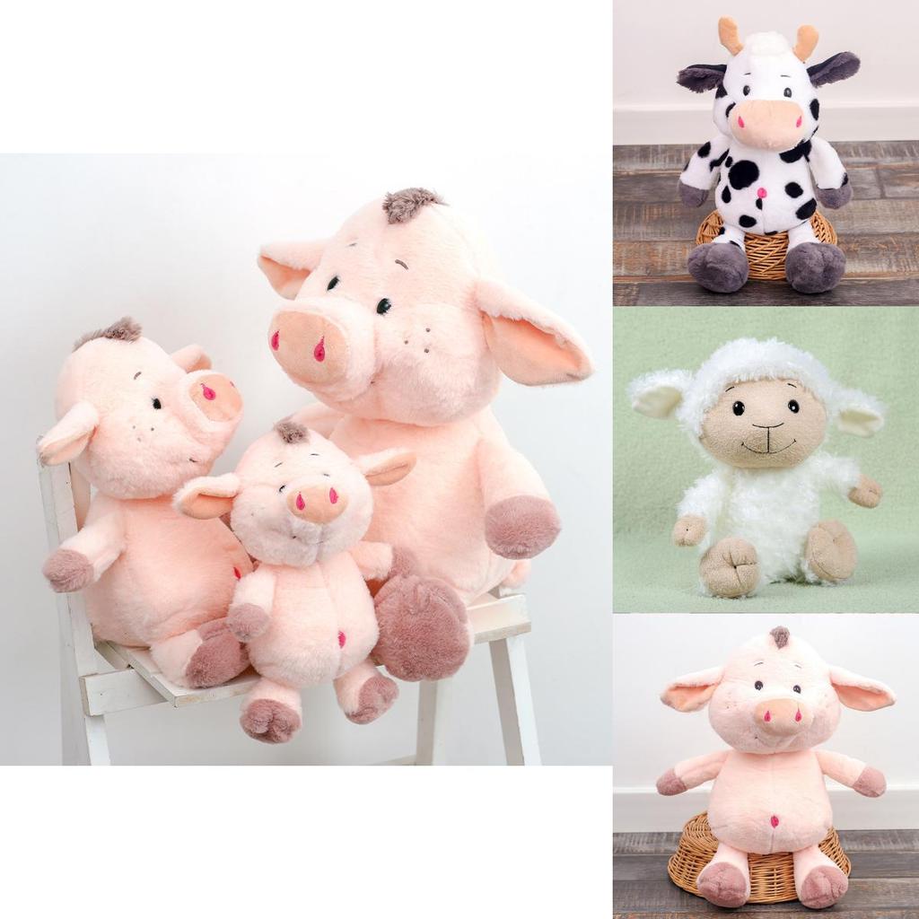 Pig Cows Sheep Plush Stuffed Animal Toy For Kids Gift Sleeping Soft Cotton