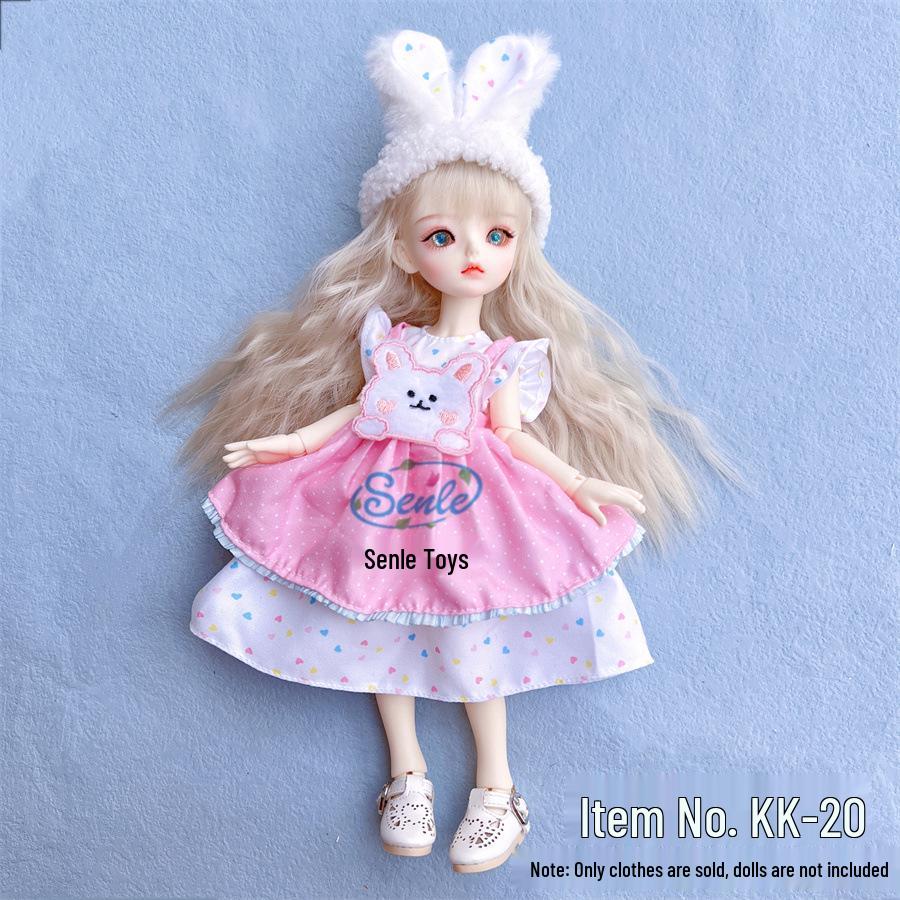 6-Punkt BJD Puppe 30cm Lolita Mädchen Kleiderset - Perfektes Geschenk