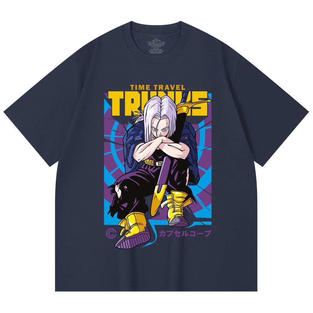 230 Gsm 100% Βαμβάκι Dragon Ball V71 Future Trunks Εκτύπωση Unisex Βαμβακερό T-Shirt