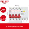 Delixi DZ47SLE Type C 4P 380V Earth Leakage Circuit Breaker with Leakage Protection