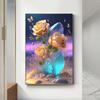5D DIY Flower Leaves Pattern Diamond Art Vibrant Color Colorful Resin Adult Kids Rhinestones Painting Home