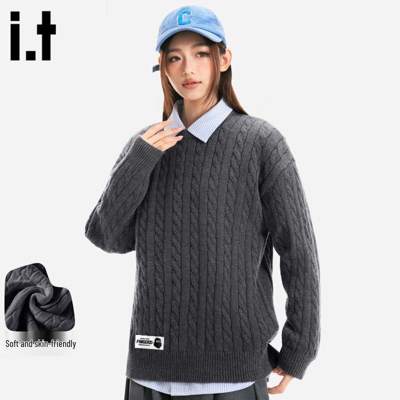 Fingercroxxit Unisex Cable Knit Sweater