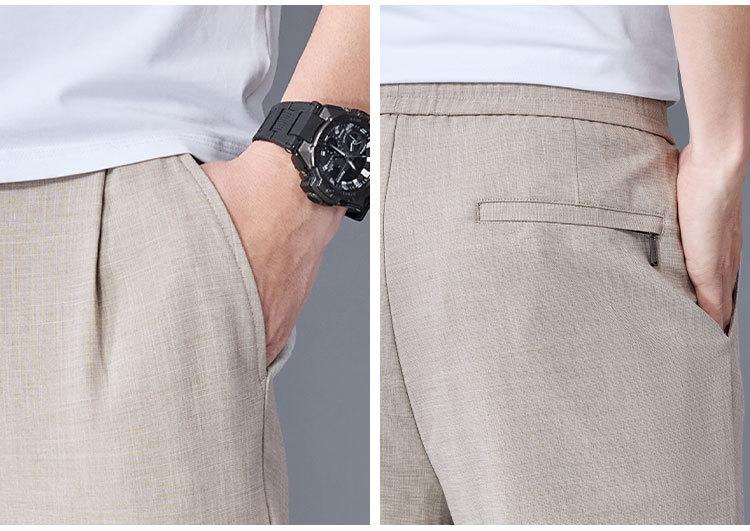 Tencel Linen Elastic Pants for Men